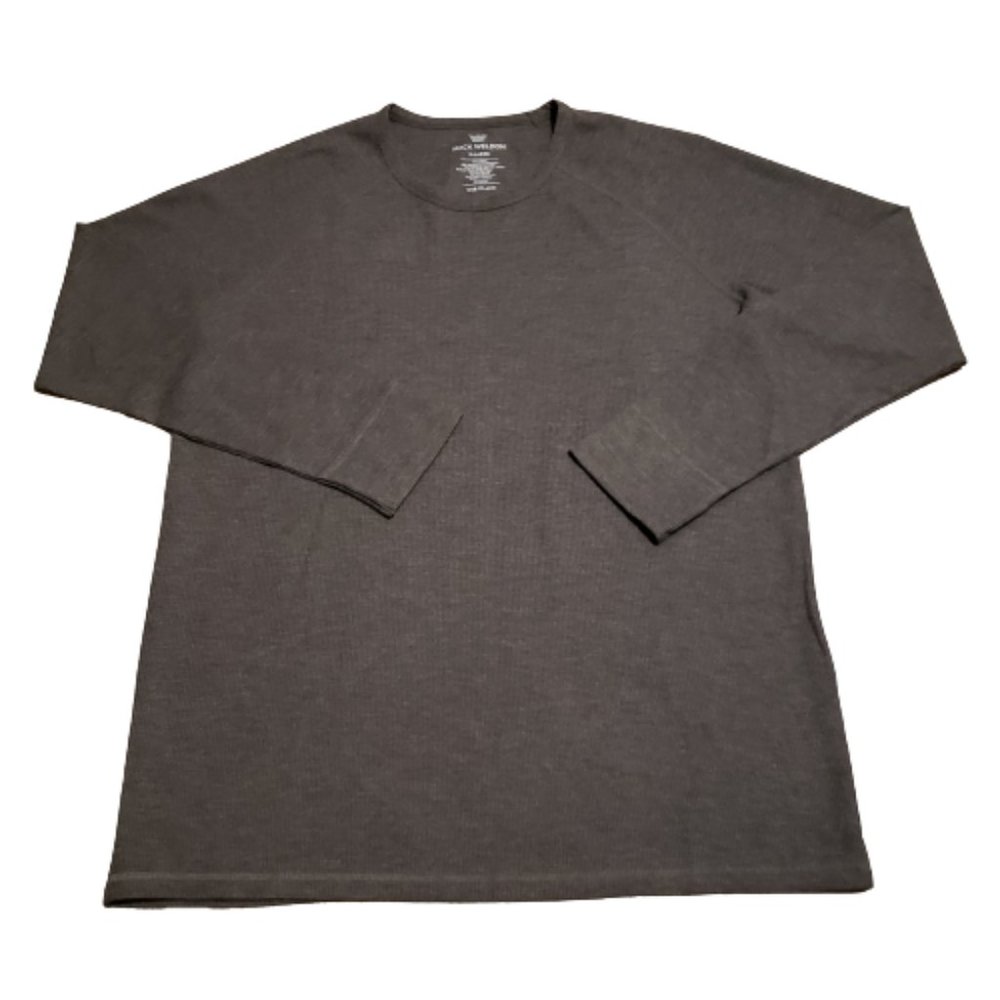 Mack Weldon Long Sleeve T-Shirt Gray Men's XL Comfy Stretch Casual Trendy Modern